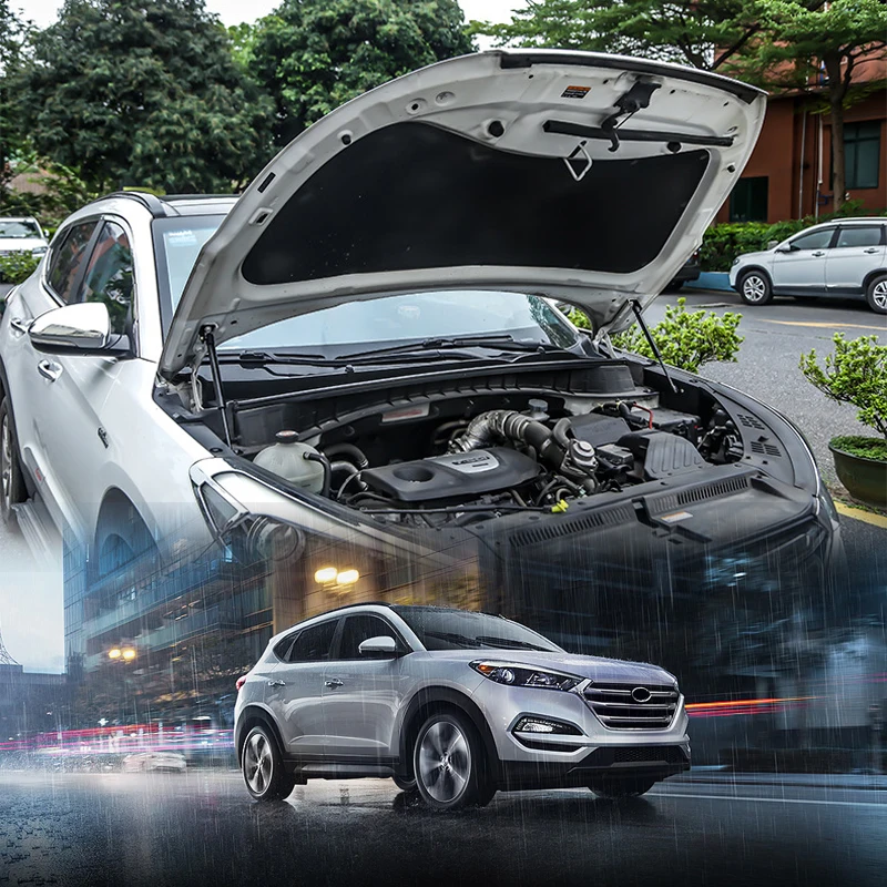 

Автомобильные товары, подходят для Hyundai Tucson 2016-2020, аксессуары, передняя крышка капота, модификация, газовые стойки, подъемная опорная газова...