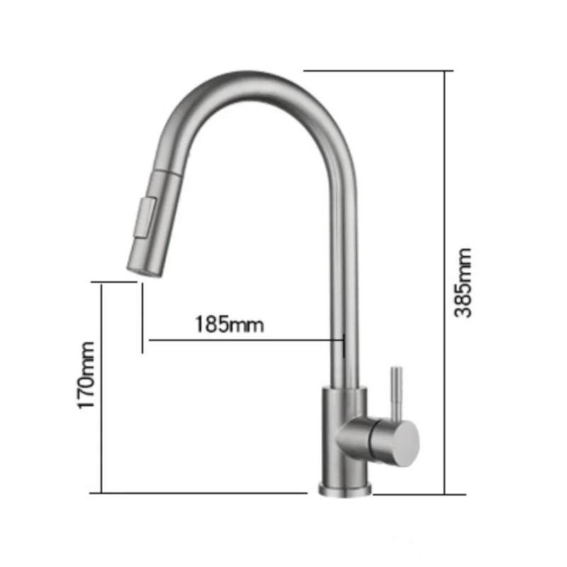 Выдвижной Сенсорный смеситель кухонный кран с чувствительным сенсорным