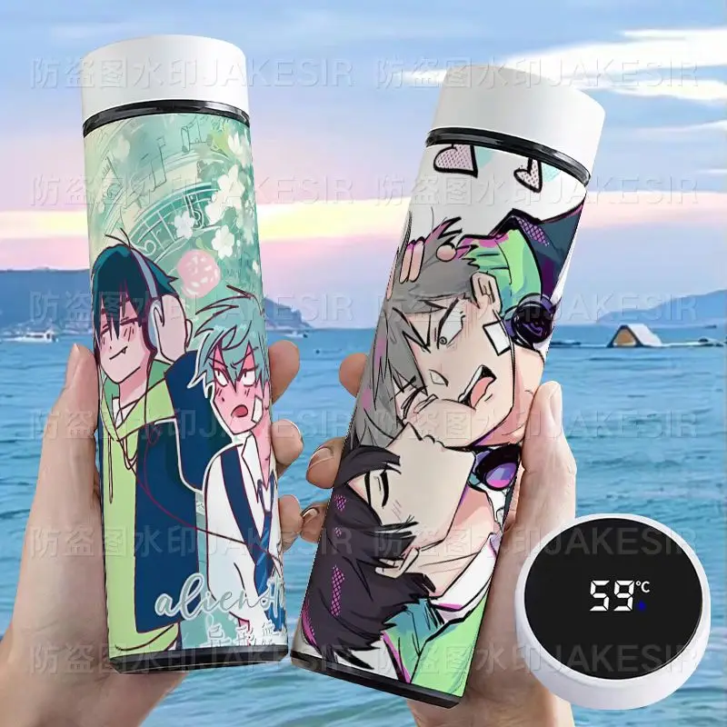 Аниме ALIEN STAGE Till Ivan Косплей 500 мл Температурный дисплей Термос Чашка из