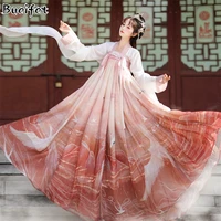 vintage hanfu women fairy ancient traditional princess costume female folk dance party dress oriental elegant fairy dance wear