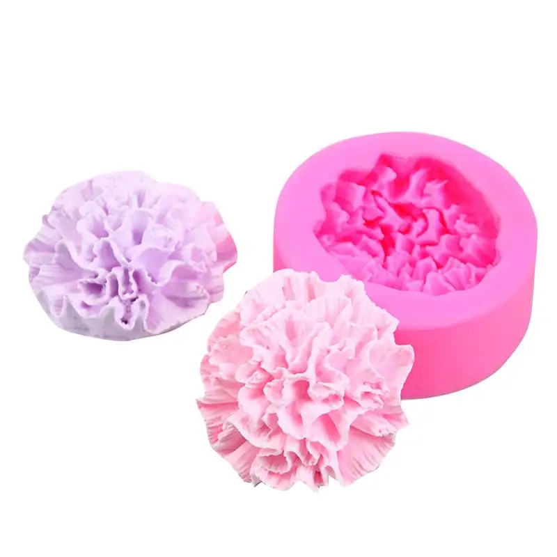 

Carnation Silicone Flowershaped Mold Diy Handmade Homemade Model Aromatherapy Gypsum Crystal Epoxy Candle Mold Handmade Gift
