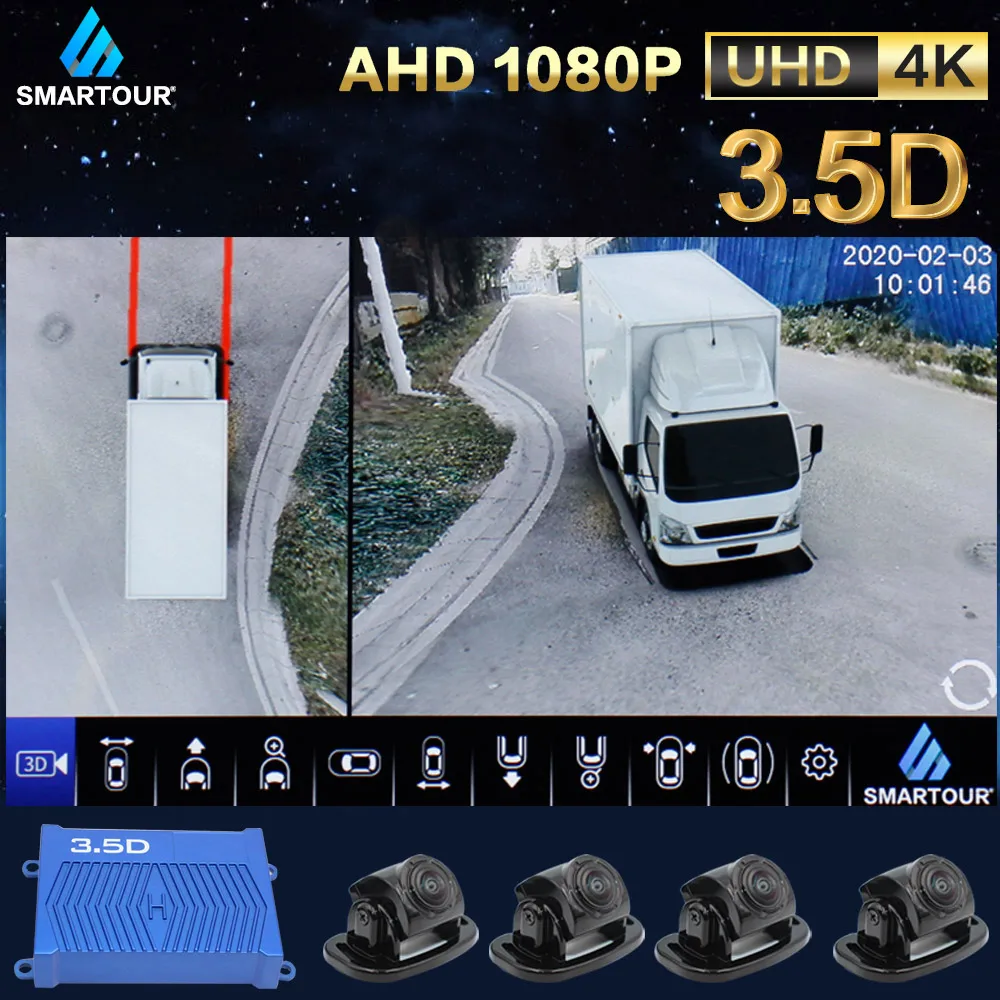 

Система видеорегистратора Smartour 1080P AHD для автобуса/школьного автобуса/грузовика/полуприцепа/грузовика/автофургона