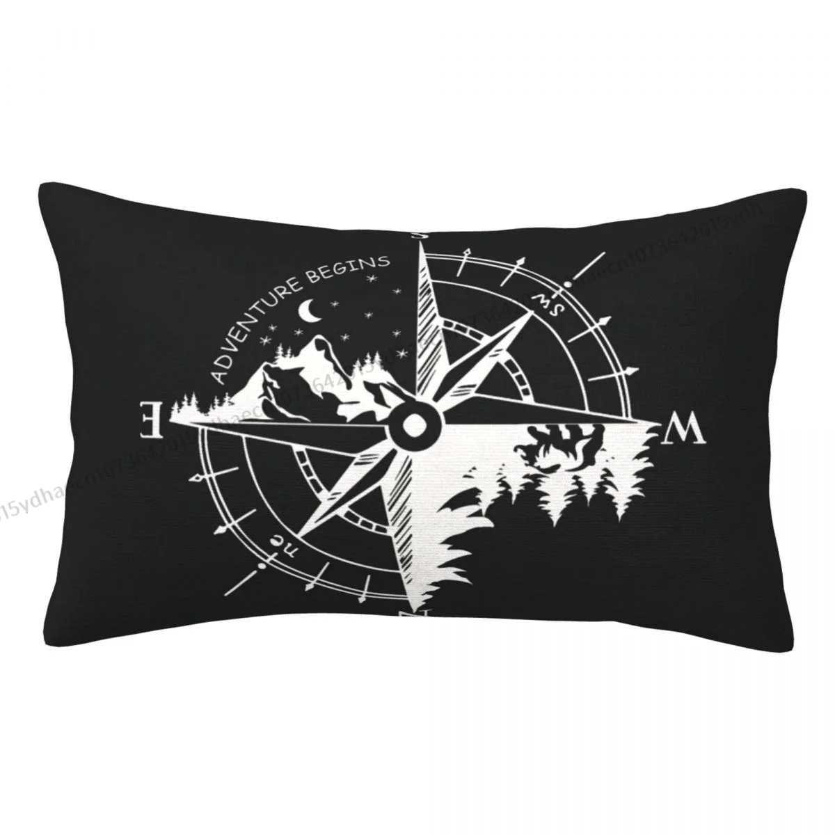 

Compass Adventure Compass Cojines Pillowcase Ocean Compass Cushion Home Sofa Chair Print Decorative Coussin Pillow Covers