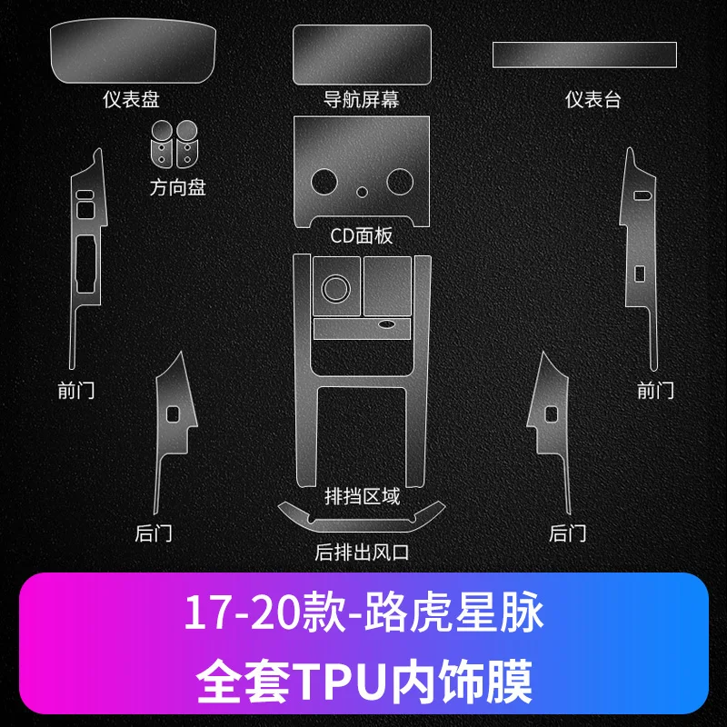 

Прозрачная пленка из ТПУ для Land Rover Range Rover Velar 2017-2023, наклейка для салона автомобиля, консоль, приборная панель, экранная пленка, аксессуары