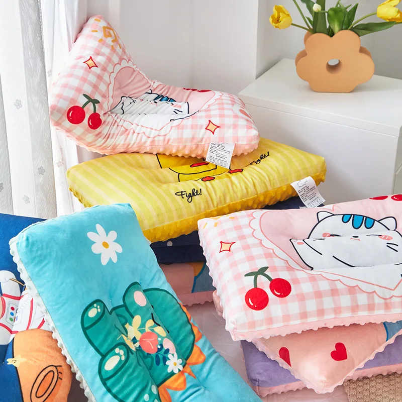 

Cotton Newborn Baby Beanie Pillow Print Infant Shaping Pillow Sleep Position Pillow Baby Nursing Pillows 0-3 Years Old