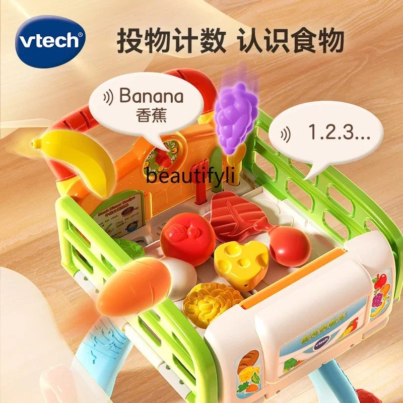 Детская мини-комотка тележка для покупок мальчиков и девочек игровой домик