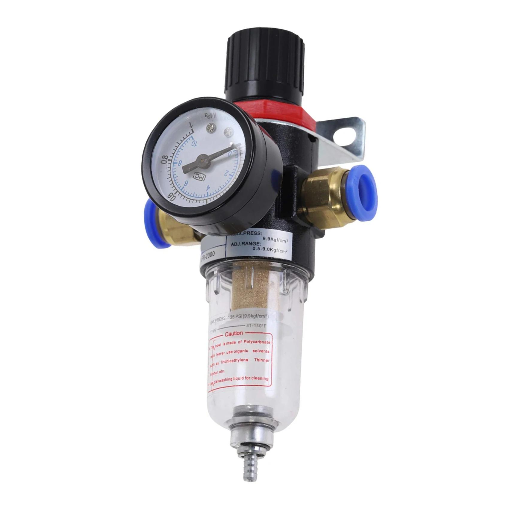 

Регулятор давления воздушного фильтра 1/4 дюйма AFR2000, сепаратор воды, воздушный инструмент, фильтр компрессора с разъемом 10 мм