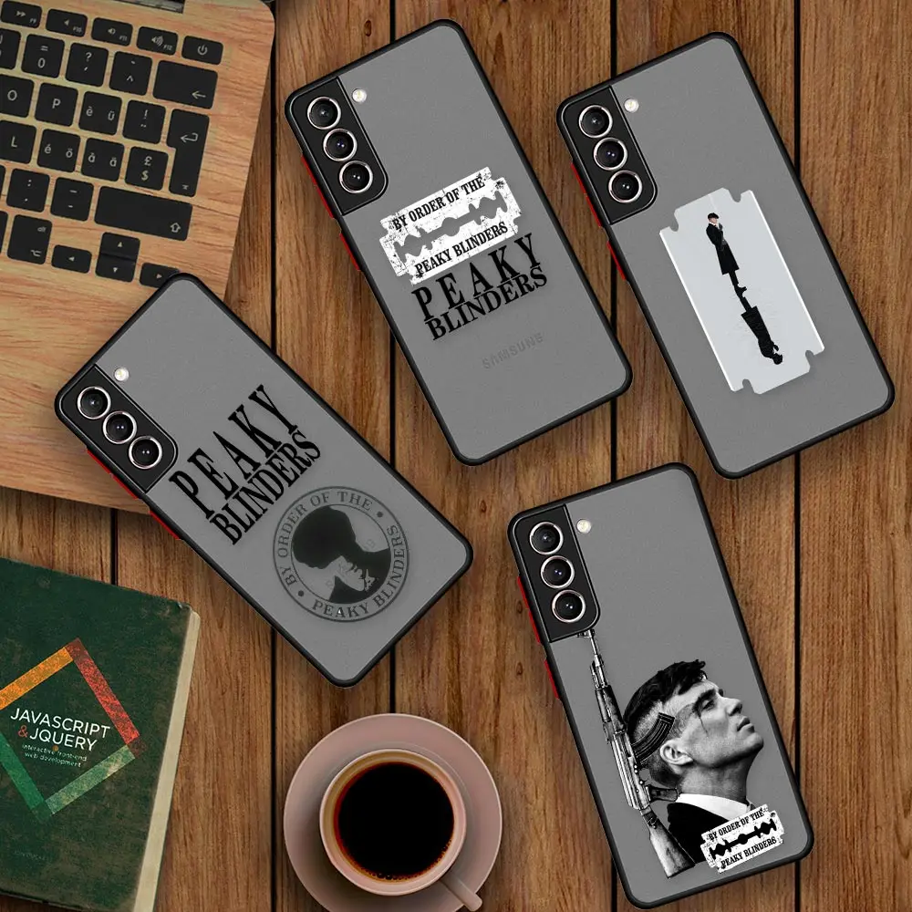 

Peaky Blinders Tommy Shelby Comic Phone Case For Samsung Galaxy S22 Ultra S21 S20 FE S10 S9 S8 S10E Lite Plus Matte Cover Fundas