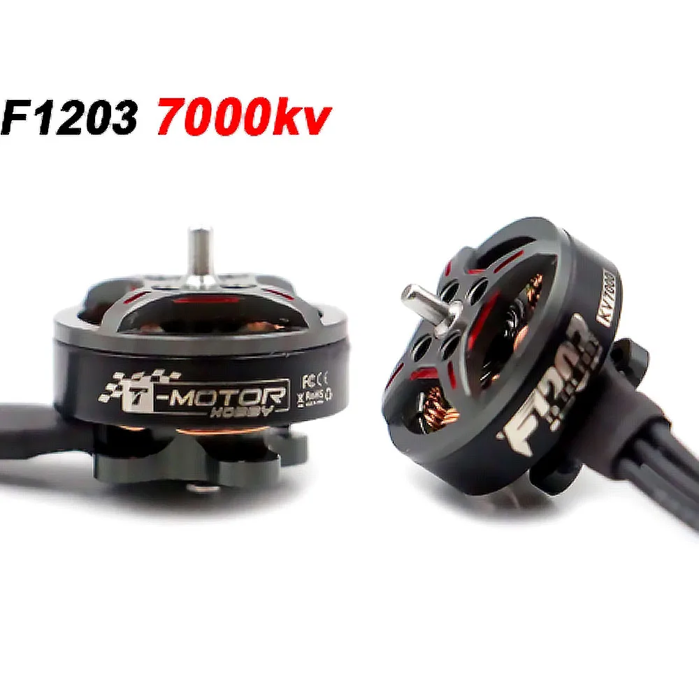 

T-Motor F1203 7000kv 2-3S Lipo Ultra светильник бесщеточный двигатель 1,5 мм вал, подходит для RC FPV 2/2. 2,8-дюймовый беспилотный скоростной Дрон