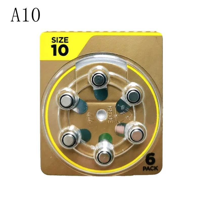 Аккумуляторы для слуховых аппаратов A10 10 PR70 PR536 6 шт