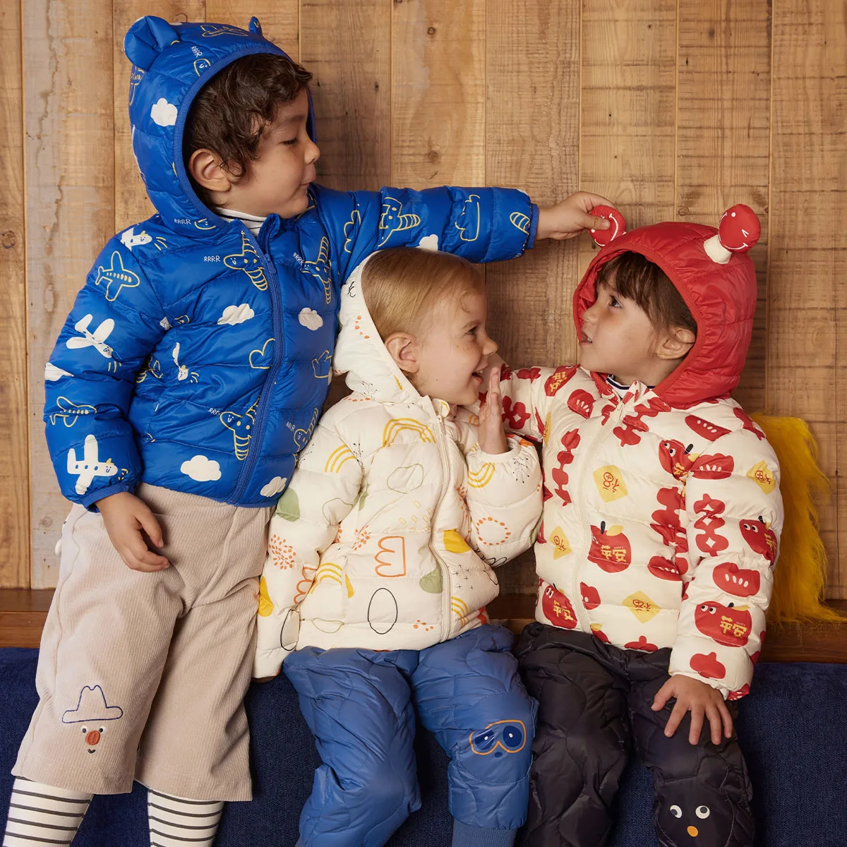 

Пуховик для маленьких мальчиков и девочек pureborn, пуховик с капюшоном, легкое теплое зимнее пальто с капюшоном из гусиного пуха