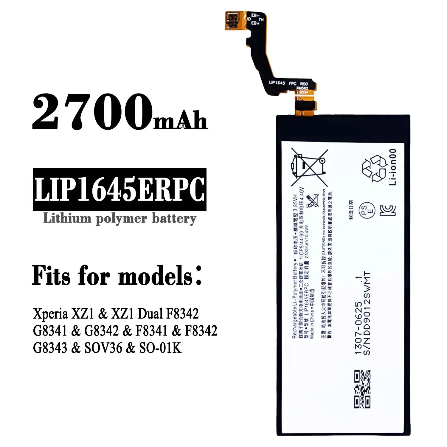 

100% Orginal LIP1645ERPC Battery For SONY Xperia XZ1 G8343 G8341 G8342 F8342 F8341 F8343 SOV36 SO-01K Phone Latest Bateria+Tools