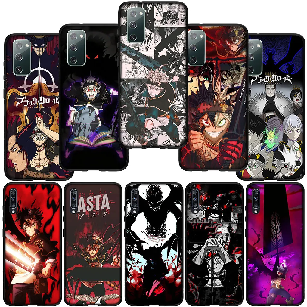 Asta Black Clover Anime Soft Cover for Xiaomi Redmi Note 12 11 10 9 Pro 9S 10S 11S 9A 9C NFC 9T 10A 10C 12C Phone Case