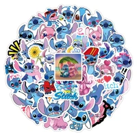 103050pcs disney stitch stickers decorative notebook water cup computer skateboard mobile waterproof luggage sticker