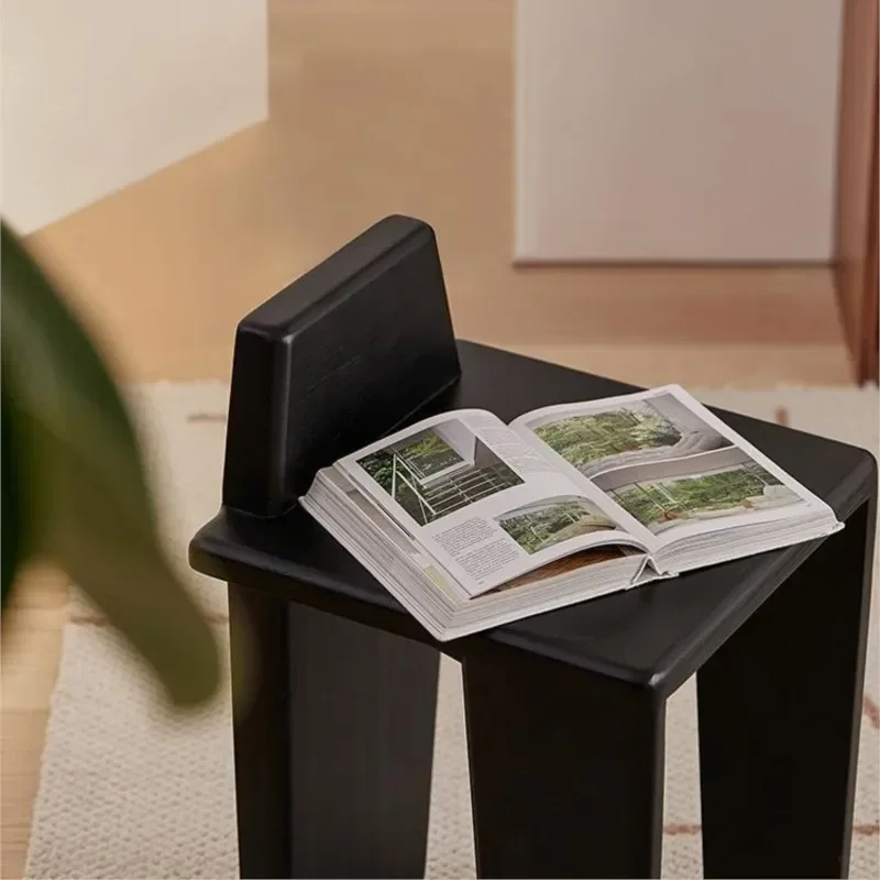 Бытовой скандинавский табурет из цельного дерева для гостиной современный