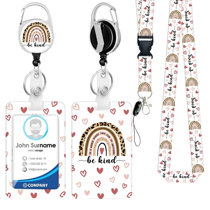 A9LC Выдвижной держатель для карточек и шнурок бейджей школьного офиса больницы