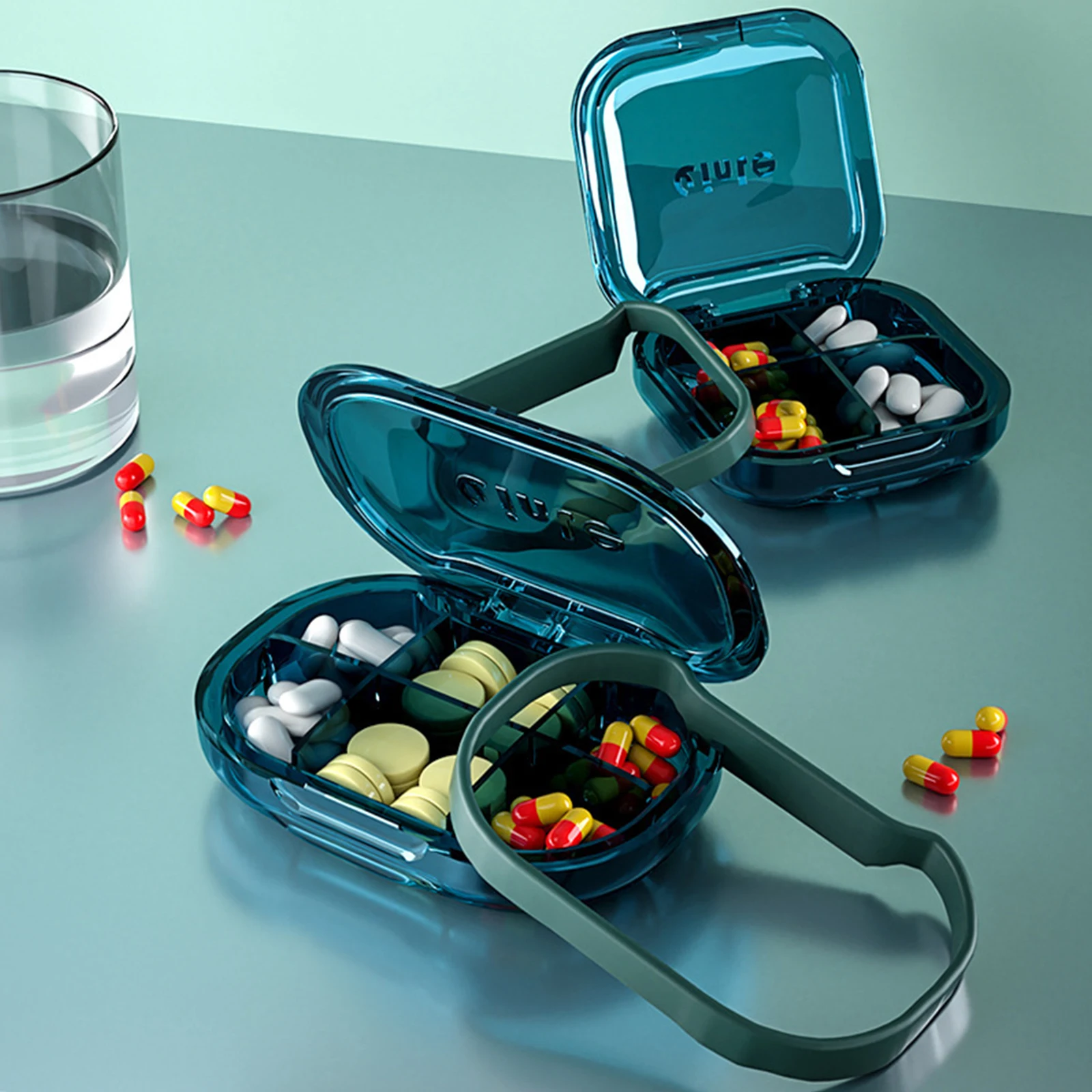 

4/6 Grid Pill Case Portable Water Proof Dispenser Box Medicine Container Organizer Drug Dispenser Medicine Holder Tablet Storage