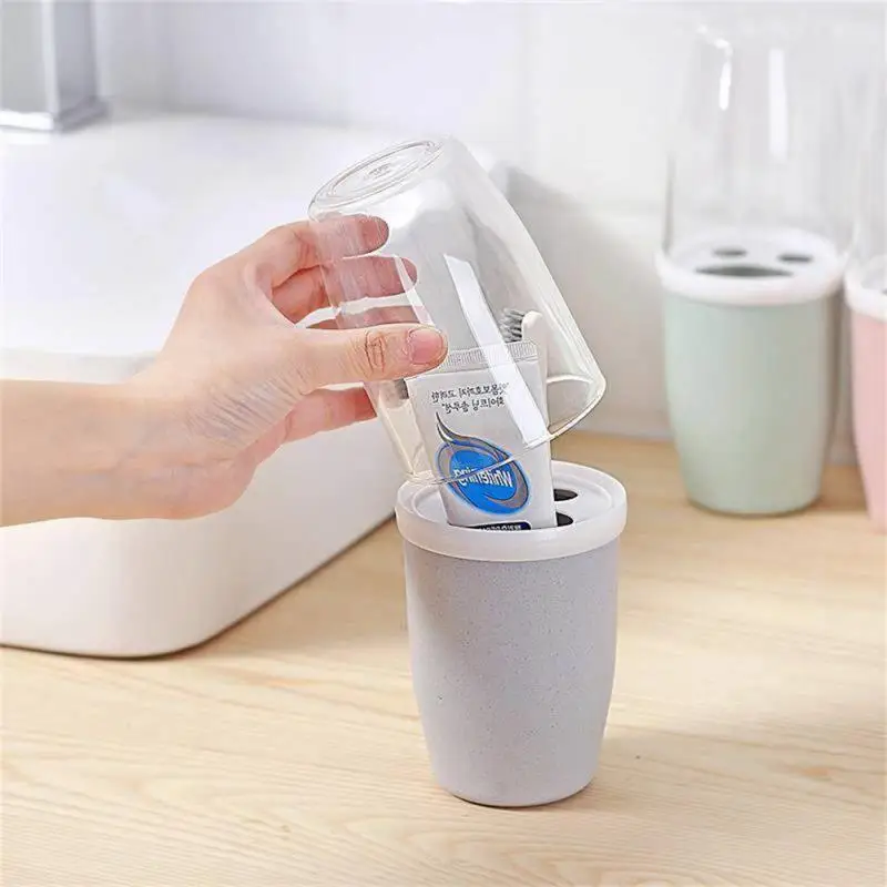 

Light Up Your Home Life Couple Toothbrush Box Say Goodbye To The Mess Pp Couple Mouthwash Cup Brush Cup Environmental Protection