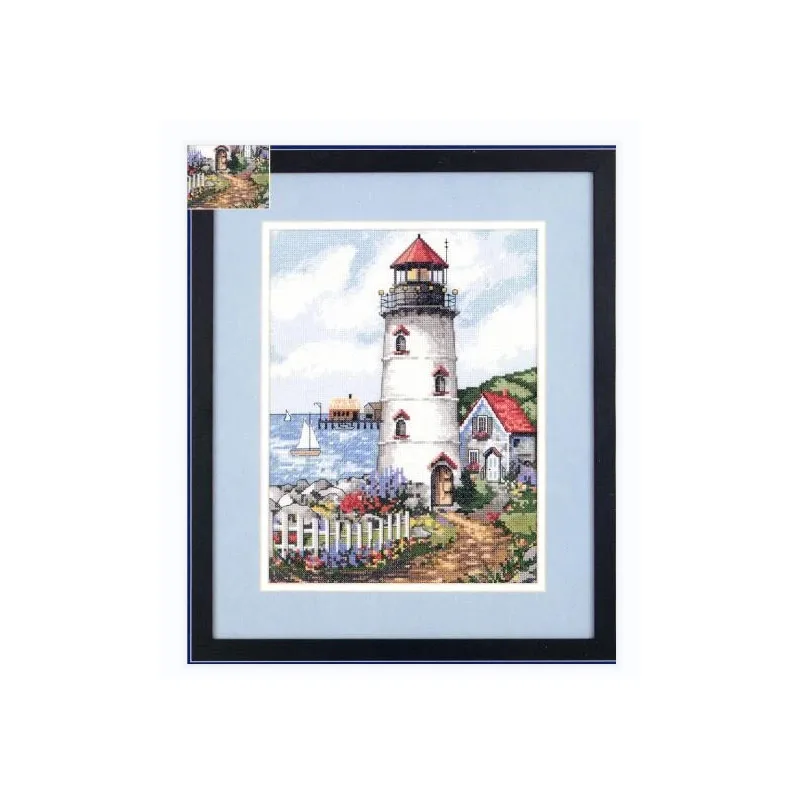 

MM cross stitch kits Lovely Counted Cross Stitch Kit Lighthouse Pointe Light House Beacon Pharos dim 7882 07882