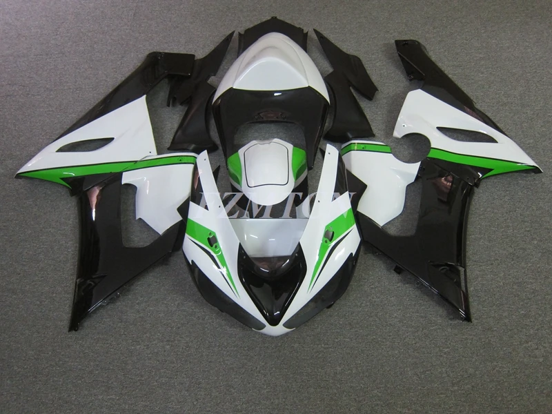 

4Gifts New ABS Whole Motorcycle Fairings Kit Fit for Kawasaki Ninja ZX-6R ZX6R 636 2005 2006 05 06 Bodywork Set White