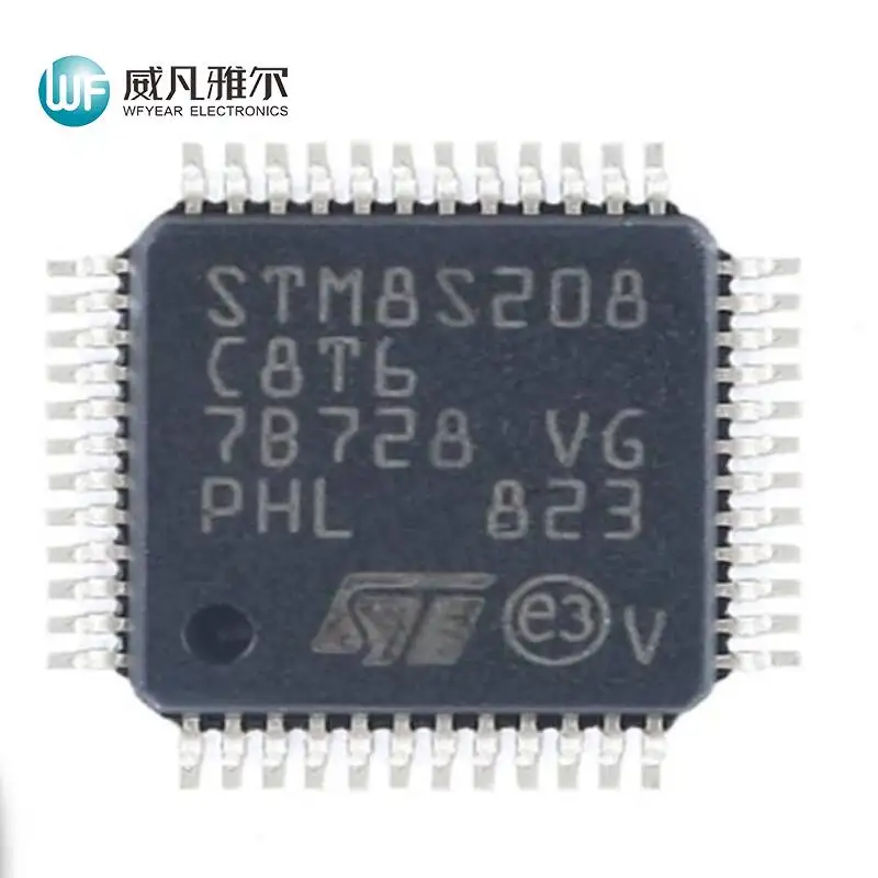 Лидер продаж, 8-битные микроконтроллеры STM8S208C8T6 STM8S208C8 MCU, Офисная Электроника Лидер продаж, 8-битные микроконтроллеры STM8S208C8T6 STM8S208C8 MCU, Офисная Электроника