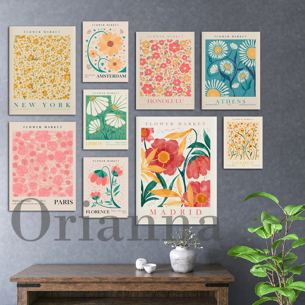 

Matisse Honolulu Botanic Athens Tokyo Flower Market Wall Art Print Poster Modern Home Living Room Bedroom Decor Painting Gift