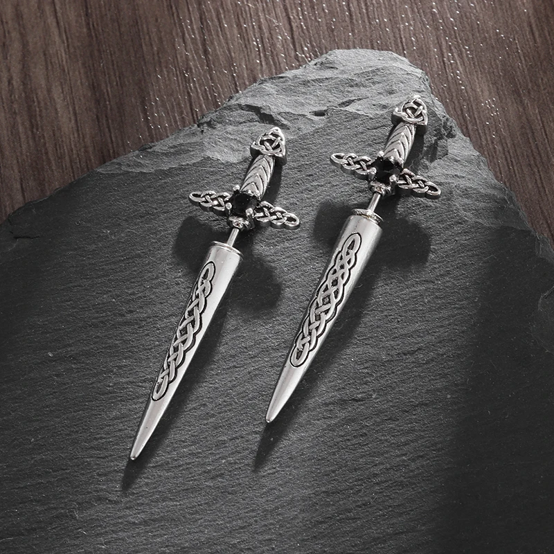 Мужские серьги в стиле ретро рок хип-хоп женские кельтском гипоаллергенные