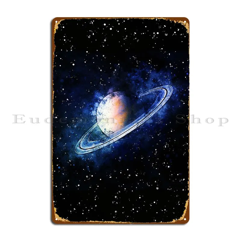 

Металлический плакат Saturn, Декор стен для кинотеатра, искусственный дизайн, оловянный плакат
