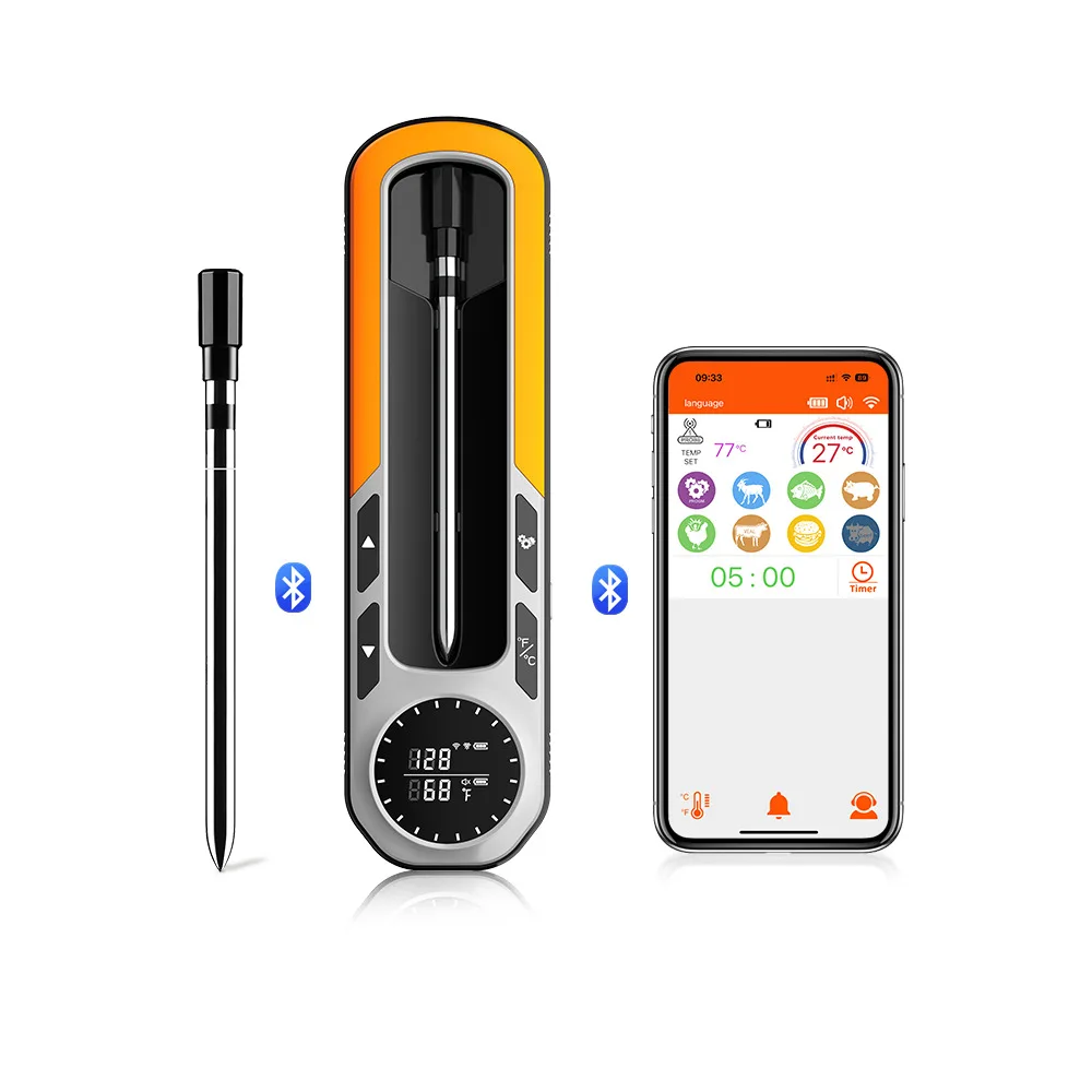 Беспроводной Bluetooth термометр для мяса