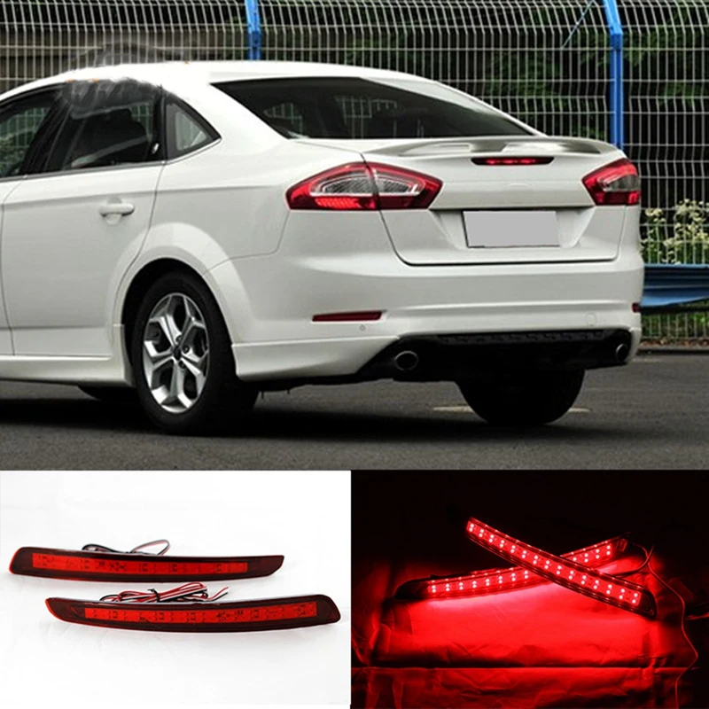 

Автомобильный светодиодный фонарь для заднего бампера, стоп-сигнал, отражатель Предупреждение воросветильник для Ford Mondeo Fusion 4 2011 2012
