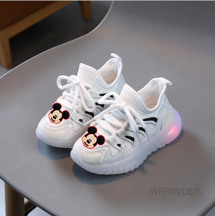 Детская Нескользящая повседневная обувь с мягкой подошвой и мультипликационным