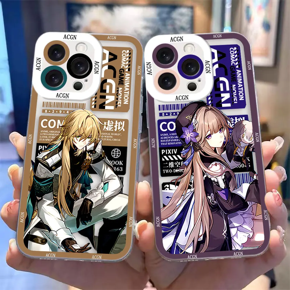 Фото Прозрачный чехол для телефона Honkai Xiao Rail Dan Heng для Infinix HOT ZERO 60 50 40i 30 30I 20I 20S 12 11S TECNO SPARK 10 20 30C 40 №1