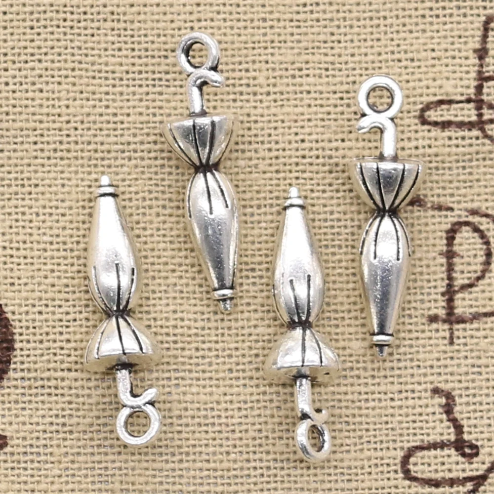 

15pcs Charms Umbrella 7x27mm Antique Silver Color Pendants DIY Crafts Making Findings Handmade Tibetan Jewelry