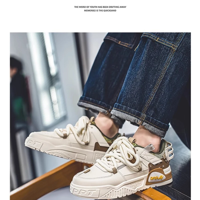 Обувь для мужчин Теннис Хлеб Хип-хоп Панк скейтборда Модные мужские кроссовки