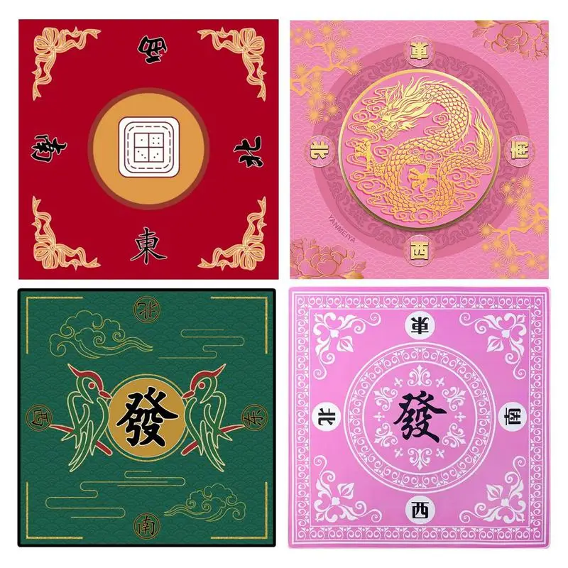 Коврик для маджонга стола 27x27 дюймов крышка игровой коврик карточек настольный