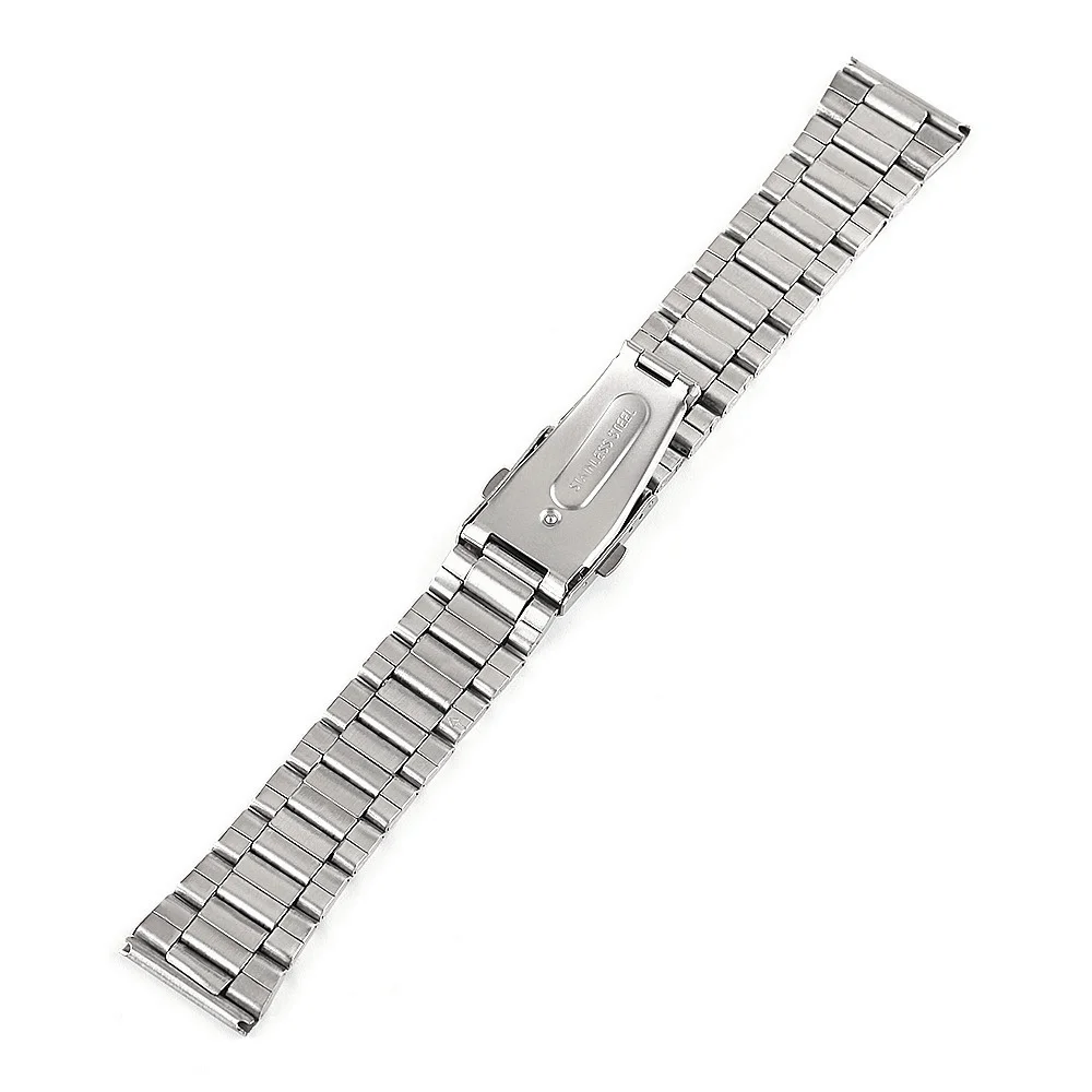 16mm 18mm 20mm 22mm 24mm Stainless Steel Aircraft Buckle Flat End Jubilee Watch Bracelet