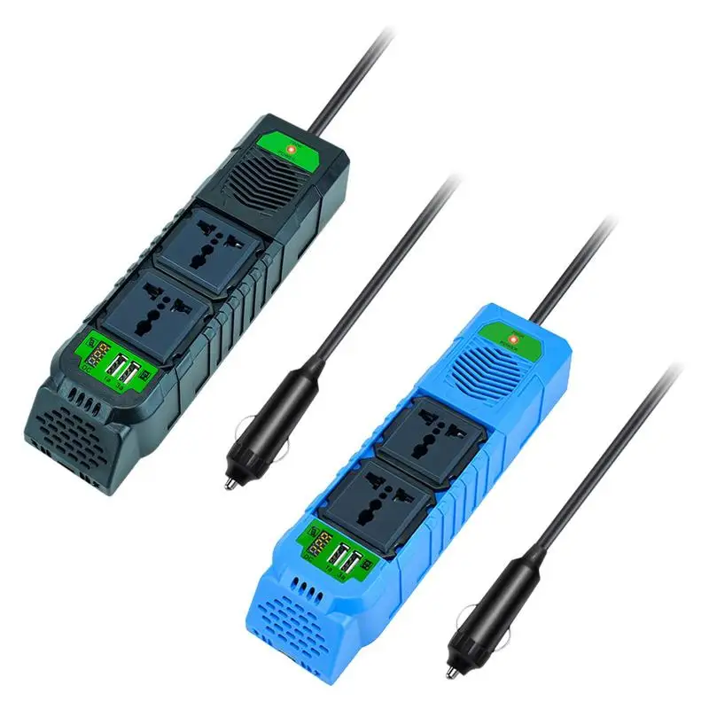 

Car Converter Adapter 200W Inverter Car Inverter DC 12V To AC 110V 200W Converter 12V/24V Safety Protection Charging Supplies