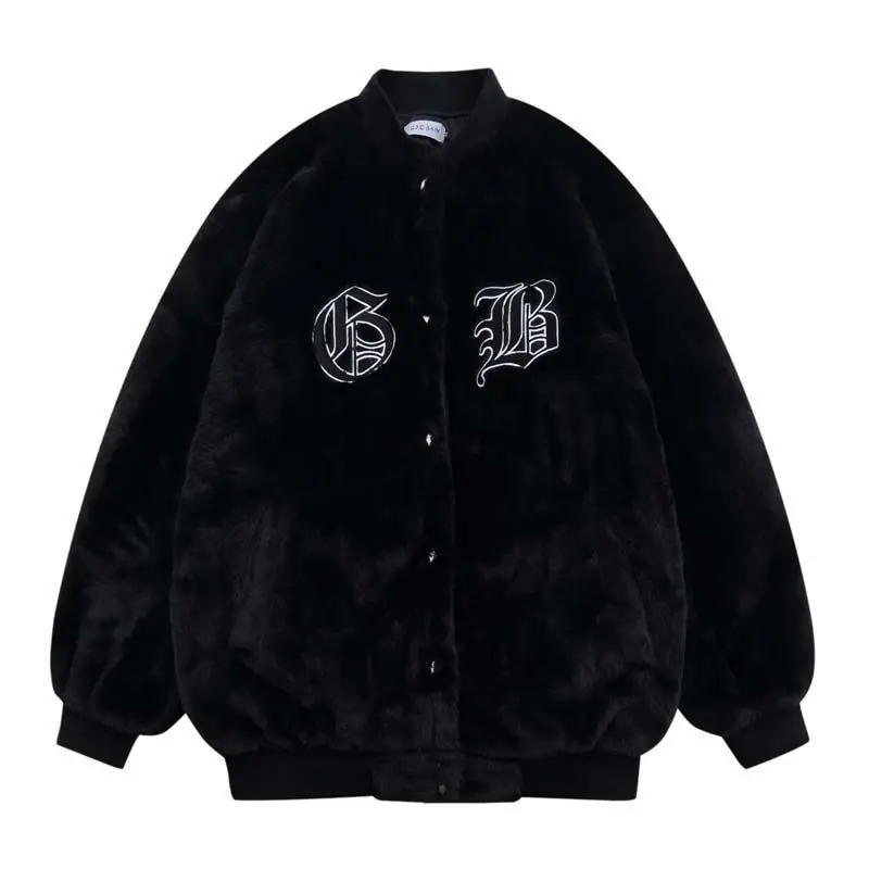 

Бейсбольная куртка в стиле хип-хоп, Мужская Уличная одежда С Вышивкой Букв, кожаный рукав в стиле пэчворк, модная винтажная куртка для колле...