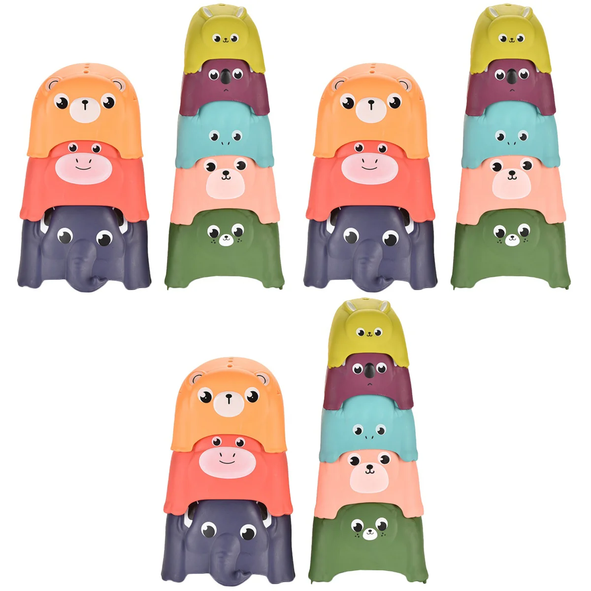 

3 Sets of Funny Stacking Game Toys Stacking High Educational Toys for Children