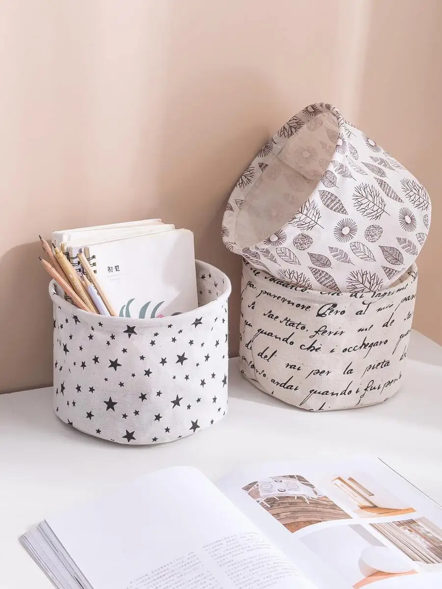 

1pc Graphic Print Storage Basket