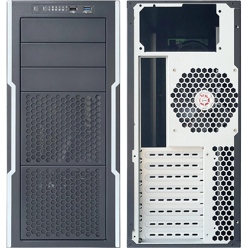 Компьютер ZhenLoong с полным корпусом компьютер материнская плата ITX MATX ATX satx 15Bay