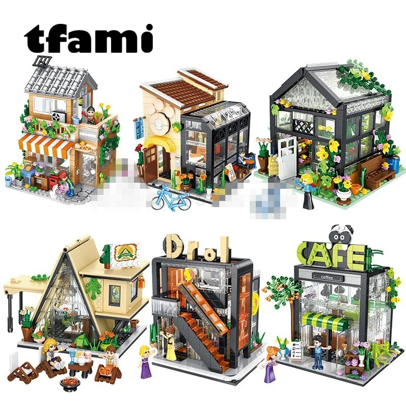 

Конструктор TFAMI «сделай сам», модель дома в стиле архитектуры, игрушки, строительные блоки, украшение для дома, игрушка для детей, подарок на день рождения