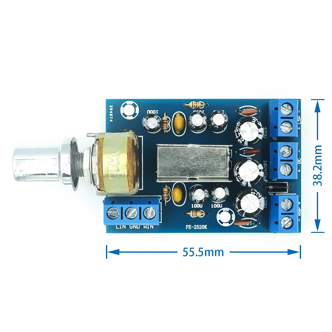 TEA2025B Power Amplifier Audio Board 2.0 Channrl Digital Mini Stereo AMP 3Wx2 Home Sound Theatre DC 5-12V AC 5-9V |
