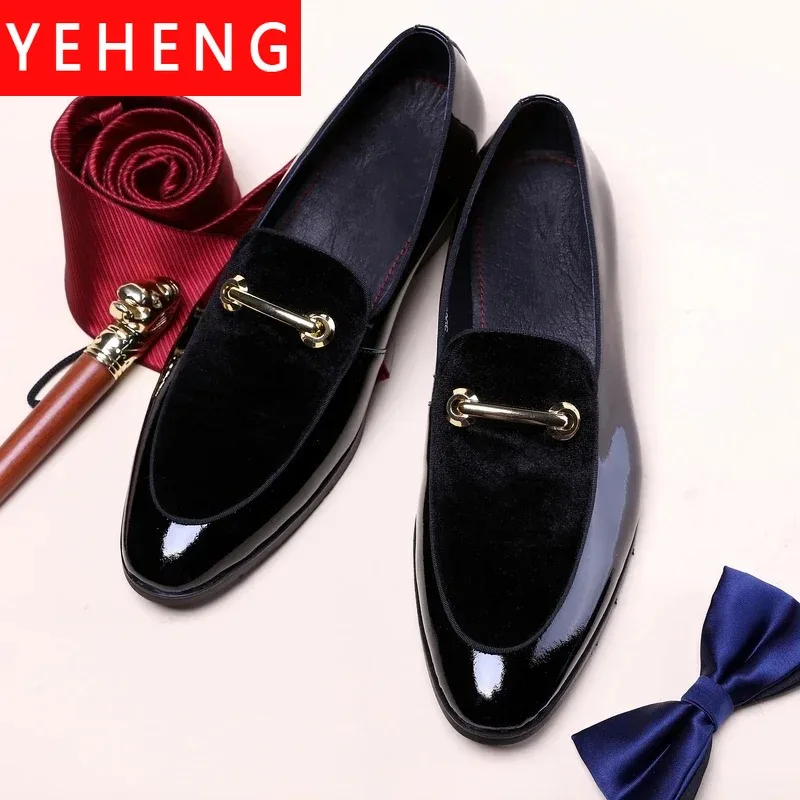 Мужские туфли-оксфорды из лакированной кожи размеры до 48