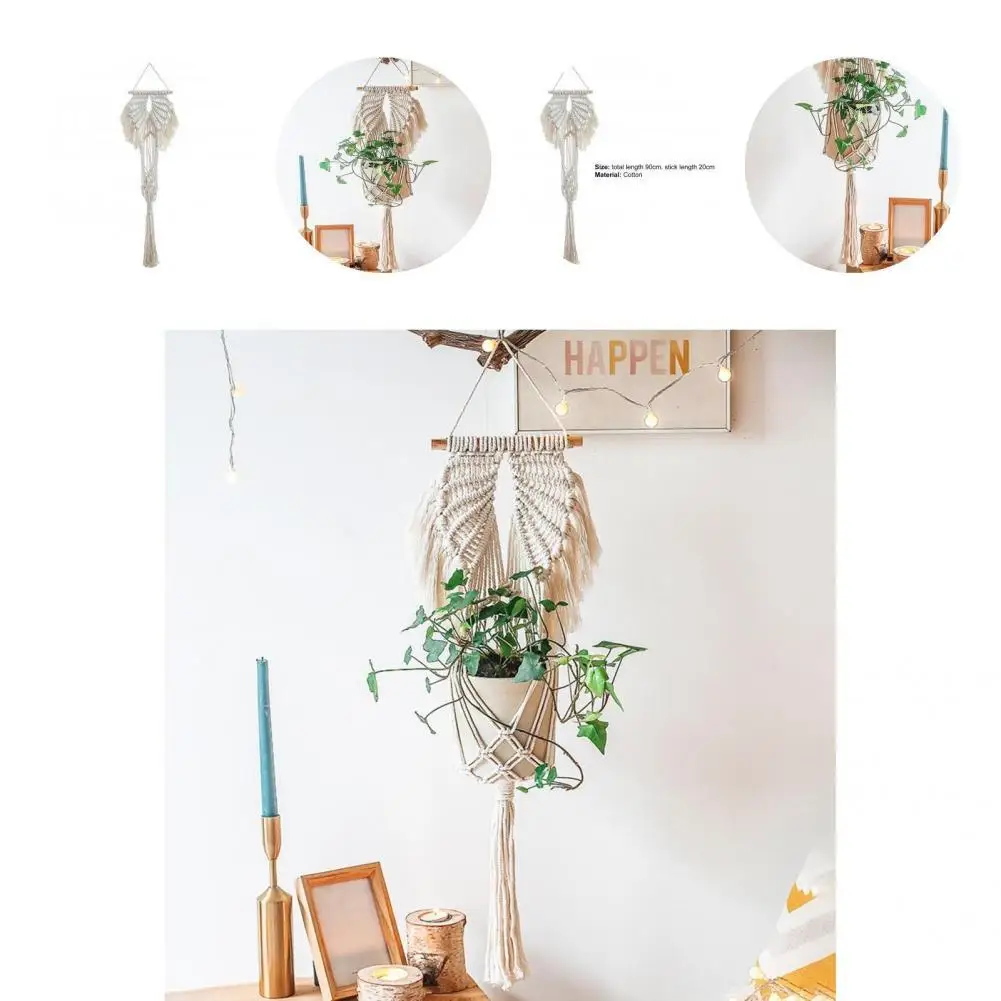 

Shockproof Convenient Natural Appearances Flower Pot Hanger Patio Decor