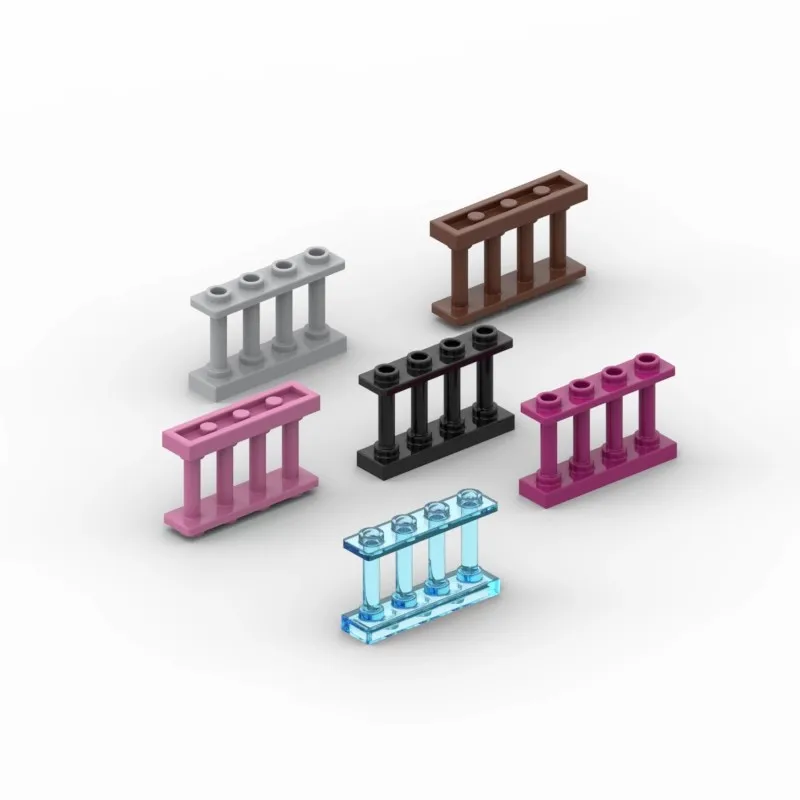 50 шт. MOC parti 15332 recinzione mandrino 1x4x2 con 4 borchie gioori mattoni da te blocchi совместибил Assmble fai