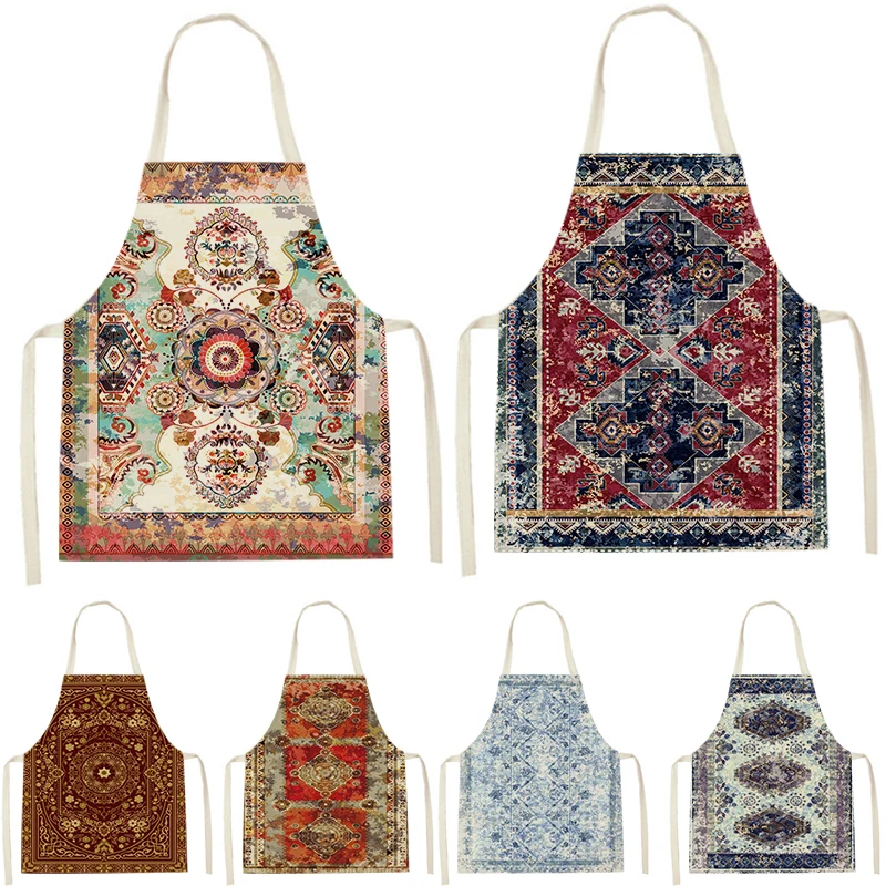 

Кухонный Фартук WQL2027 для женщин, без рукавов, из хлопка и льна