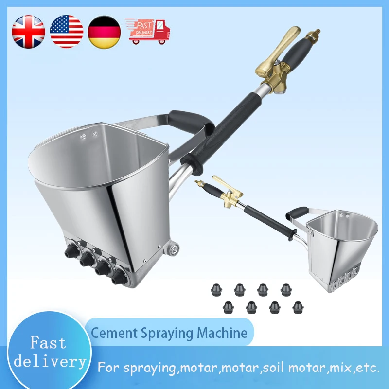

Mortar Spray Gun Cement Spraying Machine Pneumatic Spray Gun For Interior And Exterior Walls Automatic Paint Sprayer Wall
