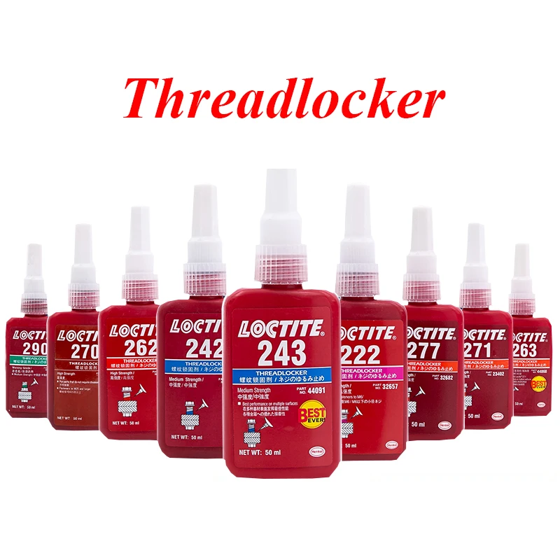 

1pcs loctite 263 screw glue 222 263 271 272 277 262 271 thread glue 290 locking agent anti-loose high temperature anaerobic
