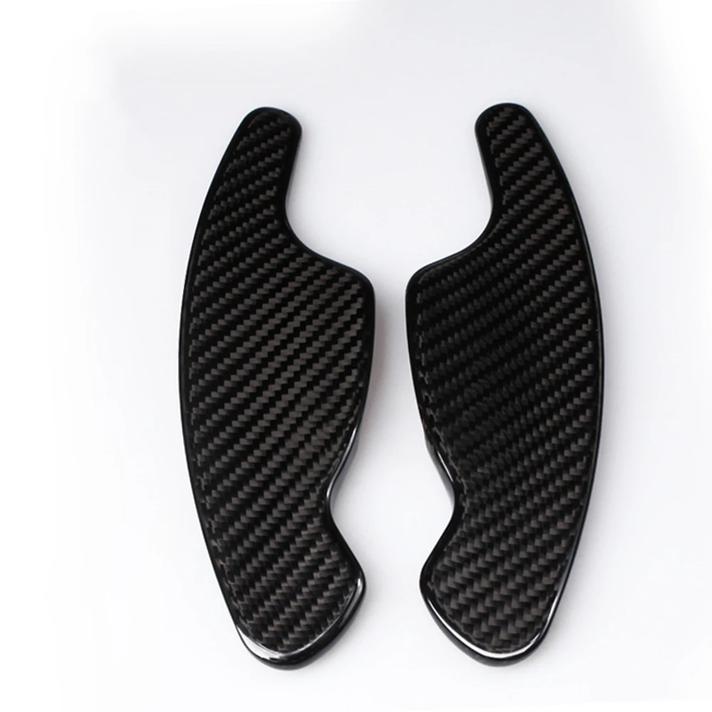 

Carbon Fiber Black Red Car Gear Steering Wheel Extension Shift Paddle Cover Trim Shifter For Volkswagen Lamando CC